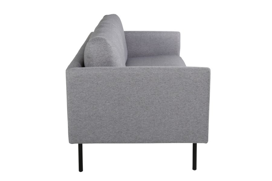 VENTURE DESIGN Zoom 2 pers. sofa - gr polyester og sort stl