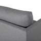 VENTURE DESIGN Zoom 2 pers. sofa - gr polyester og sort stl