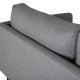 VENTURE DESIGN Zoom 2 pers. sofa - gr polyester og sort stl