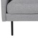 VENTURE DESIGN Zoom 2 pers. sofa - gr polyester og sort stl