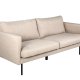 VENTURE DESIGN Zoom 2 pers. sofa - brun polyester og sort stl
