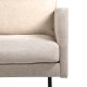 VENTURE DESIGN Zoom 2 pers. sofa - brun polyester og sort stl