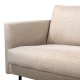 VENTURE DESIGN Zoom 2 pers. sofa - brun polyester og sort stl