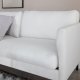 VENTURE DESIGN Zoom 2 pers. sofa - beige polyester og sort stl