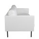 VENTURE DESIGN Zoom 2 pers. sofa - beige polyester og sort stl