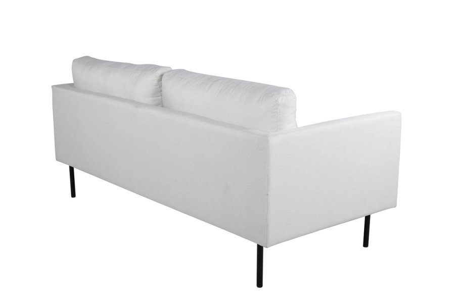 VENTURE DESIGN Zoom 2 pers. sofa - beige polyester og sort stl