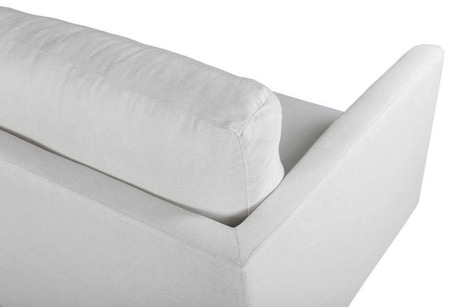 VENTURE DESIGN Zoom 2 pers. sofa - beige polyester og sort stl