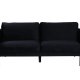 VENTURE DESIGN Zoom 2 pers. sofa - sort fljl og sort stl