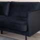 VENTURE DESIGN Zoom 2 pers. sofa - sort fljl og sort stl