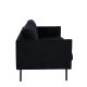 VENTURE DESIGN Zoom 2 pers. sofa - sort fljl og sort stl