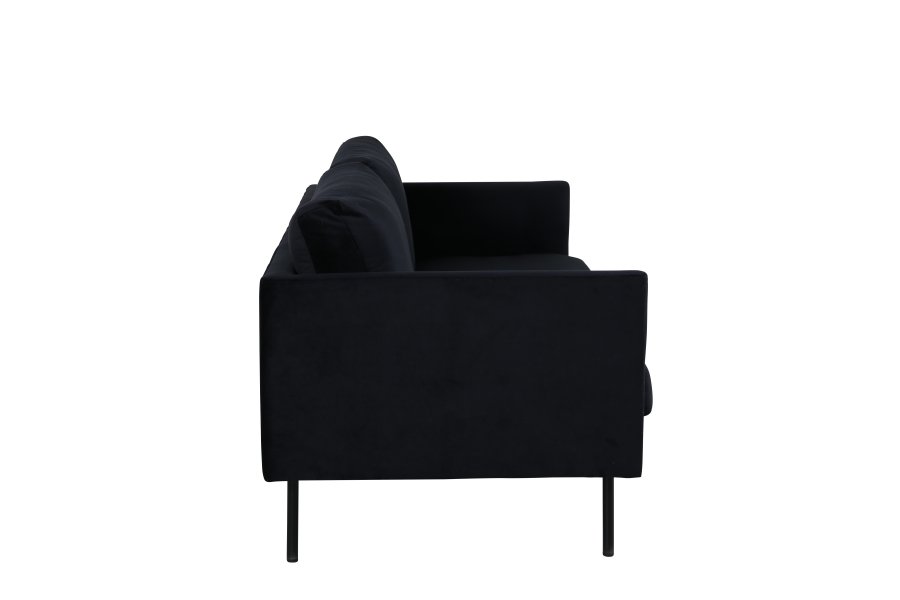 VENTURE DESIGN Zoom 2 pers. sofa - sort fljl og sort stl