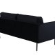 VENTURE DESIGN Zoom 2 pers. sofa - sort fljl og sort stl