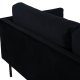 VENTURE DESIGN Zoom 2 pers. sofa - sort fljl og sort stl