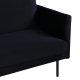 VENTURE DESIGN Zoom 2 pers. sofa - sort fljl og sort stl