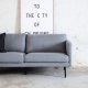 VENTURE DESIGN Zoom 3 pers. sofa - gr polyester og sort stl