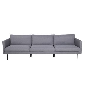 VENTURE DESIGN Zoom 3 pers. sofa - gr polyester og sort stl