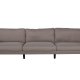 VENTURE DESIGN Zoom 3 pers. sofa - brun polyester og sort stl