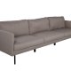 VENTURE DESIGN Zoom 3 pers. sofa - brun polyester og sort stl