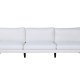 VENTURE DESIGN Zoom 3 pers. sofa - beige polyester og sort stl
