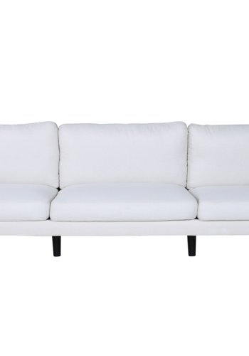 VENTURE DESIGN Zoom 3 pers. sofa - beige polyester og sort stl