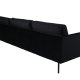 VENTURE DESIGN Zoom 3 pers. sofa - sort fljl og sort stl