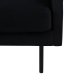 VENTURE DESIGN Zoom 3 pers. sofa - sort fljl og sort stl