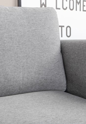 VENTURE DESIGN Zoom lnestol - gr polyester og sort stl