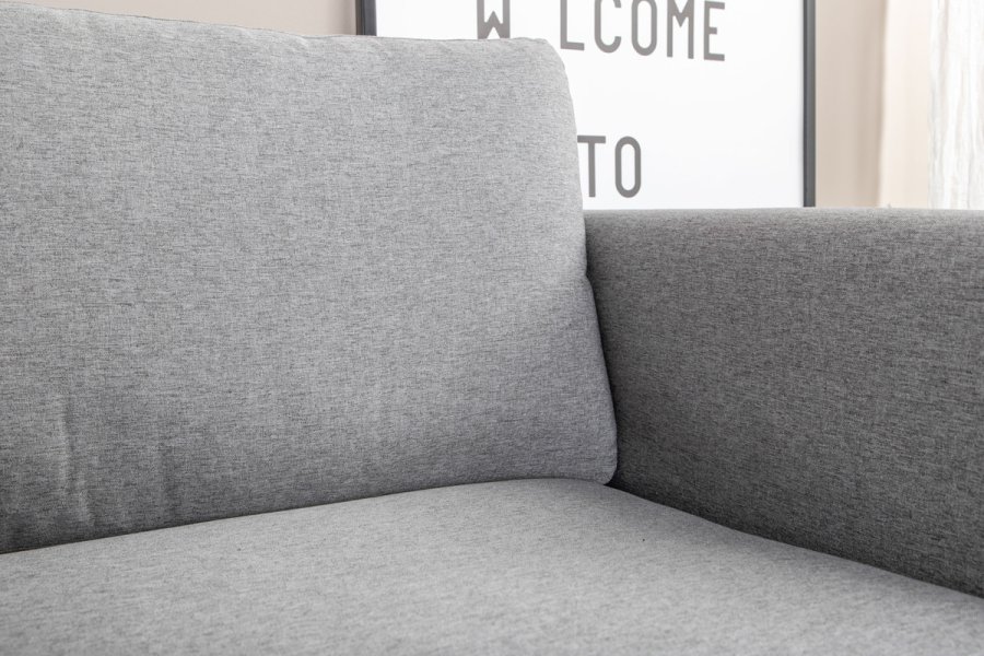 VENTURE DESIGN Zoom lnestol - gr polyester og sort stl