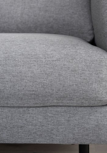 VENTURE DESIGN Zoom lnestol - gr polyester og sort stl