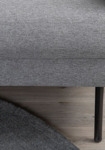 VENTURE DESIGN Zoom lnestol - gr polyester og sort stl