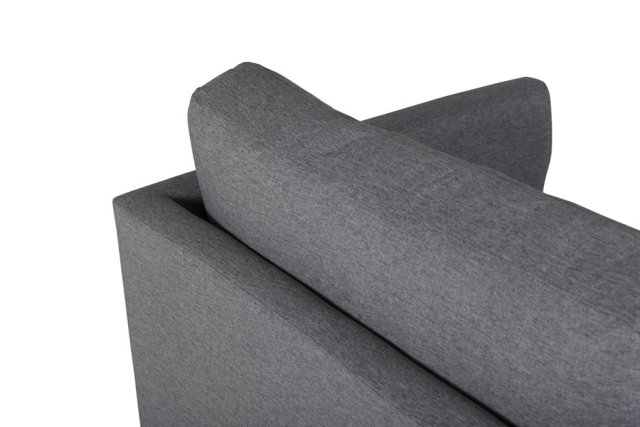 VENTURE DESIGN Zoom lnestol - gr polyester og sort stl