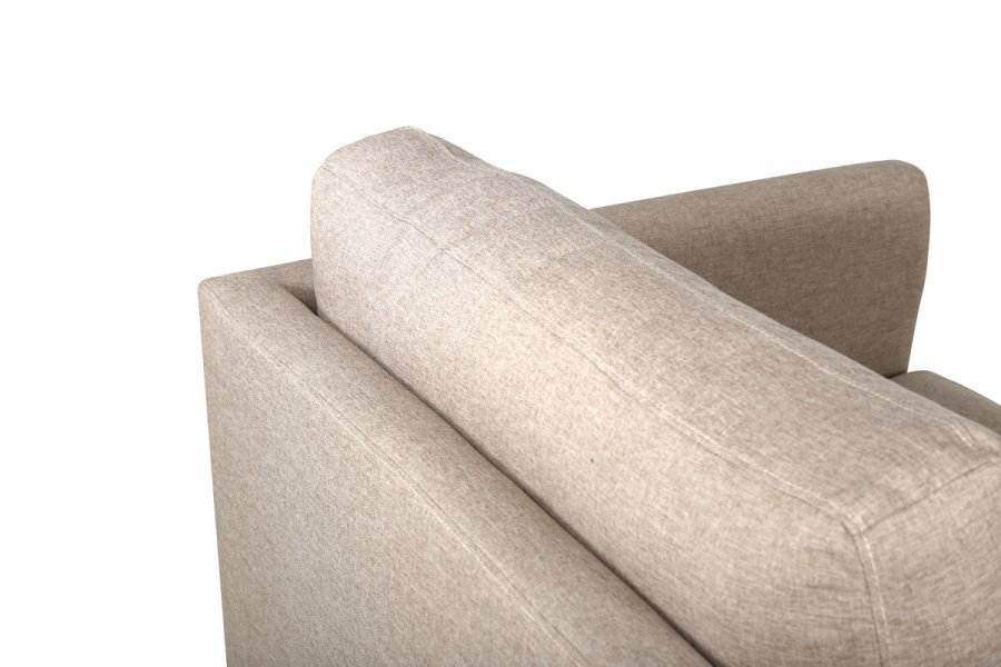 VENTURE DESIGN Zoom lnestol - brun polyester og sort stl