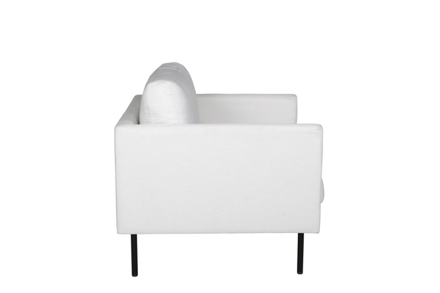 VENTURE DESIGN Zoom lnestol - beige polyester og sort stl