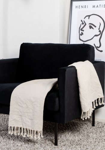 VENTURE DESIGN Zoom lnestol - sort fljl og sort stl