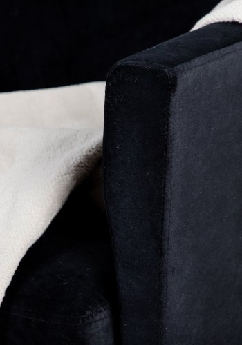 VENTURE DESIGN Zoom lnestol - sort fljl og sort stl