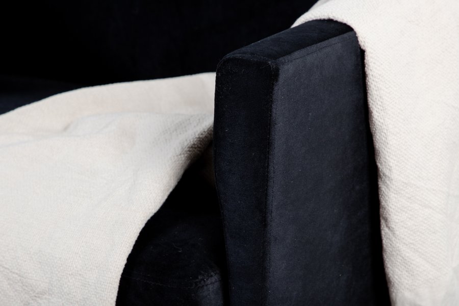 VENTURE DESIGN Zoom lnestol - sort fljl og sort stl