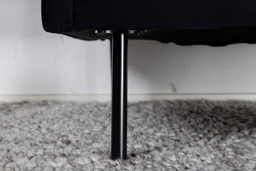 VENTURE DESIGN Zoom lnestol - sort fljl og sort stl