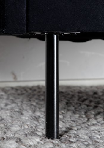 VENTURE DESIGN Zoom lnestol - sort fljl og sort stl