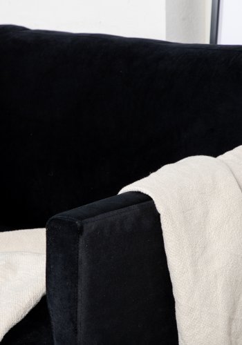 VENTURE DESIGN Zoom lnestol - sort fljl og sort stl