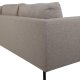 VENTURE DESIGN Zoom U-sofa - brun polyester og sort stl