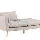 VENTURE DESIGN Tacoma 2 pers. sofa - beige stof og natur gummitr