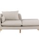 VENTURE DESIGN Tacoma 2 pers. sofa - beige stof og natur gummitr