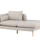 VENTURE DESIGN Tacoma 2 pers. sofa - beige stof og natur gummitr