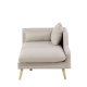 VENTURE DESIGN Tacoma 2 pers. sofa - beige stof og natur gummitr