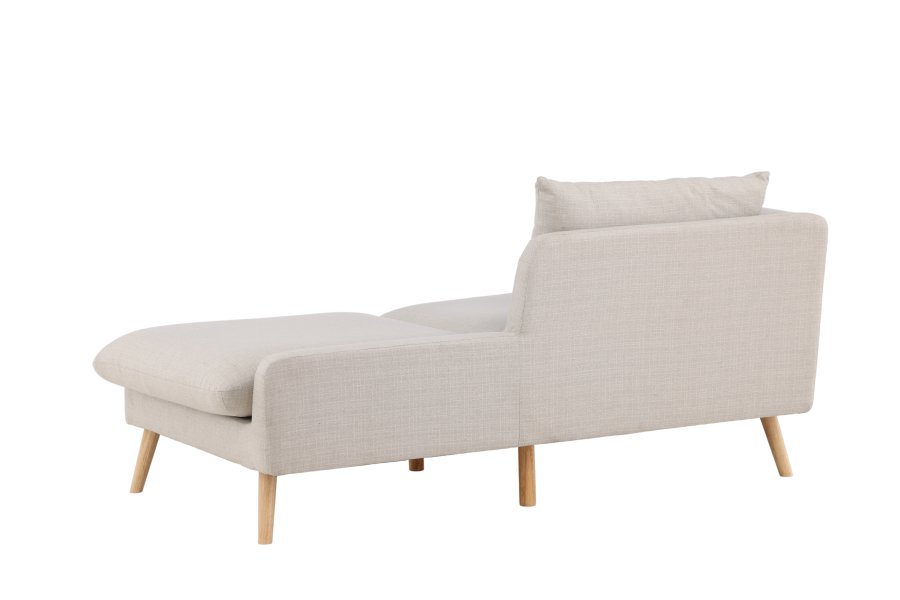 VENTURE DESIGN Tacoma 2 pers. sofa - beige stof og natur gummitr