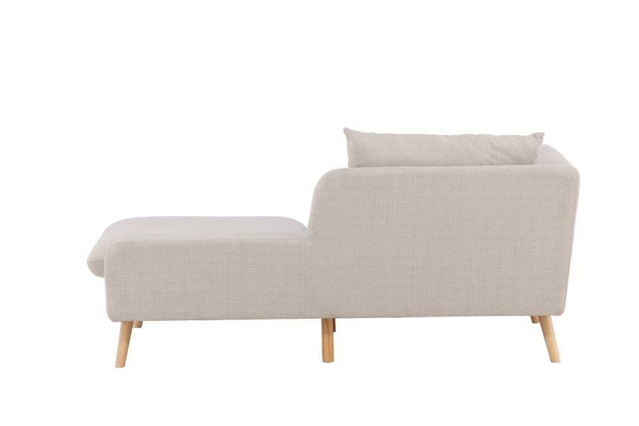 VENTURE DESIGN Tacoma 2 pers. sofa - beige stof og natur gummitr