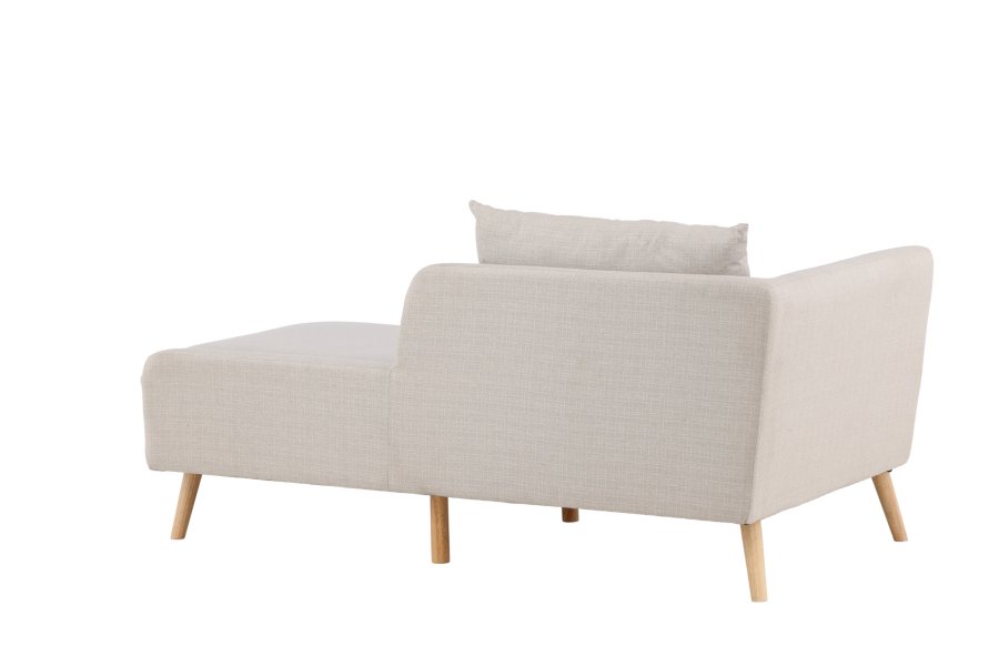 VENTURE DESIGN Tacoma 2 pers. sofa - beige stof og natur gummitr