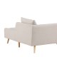 VENTURE DESIGN Tacoma 2 pers. sofa - beige stof og natur gummitr