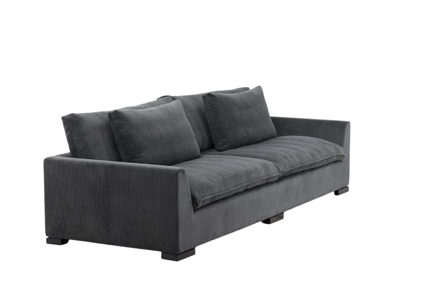 VENTURE DESIGN Durham 3 pers. sofa - mrkegr fljl og fyrretr