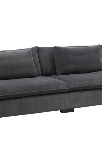 VENTURE DESIGN Durham 3 pers. sofa - mrkegr fljl og fyrretr